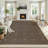 Modern Geometric Runner Rug – Bordered Jute Carpet for Hallway, Entryway, Kitchen, Bathroom, Office – Non-Slip, Low Pile, Machine Washable – Cross Dot Motifs, Tan, 2x6ft-588875909
