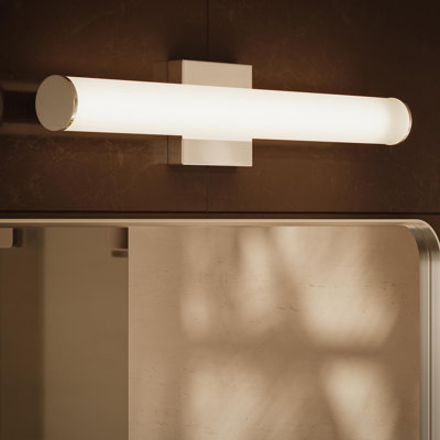 Luminaire de meuble-lavabo linéaire intégré en chrome poli à DEL 24 po Phase 6
