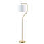 Lampe sur pied angulaire en métal