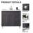 Gylys 36" Gray Modern Free-standing 2-Door & 2-Drawer Single Bathroom Vanity Set