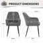 Chenille Fabric Dining Chair-667873211