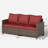 3-Person Patio Sofa With 2 Ottomans-505576287-505576288