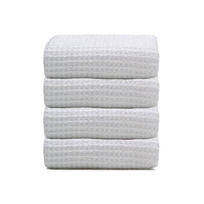 Waffle Turkish Cotton Hand Towel Bundle