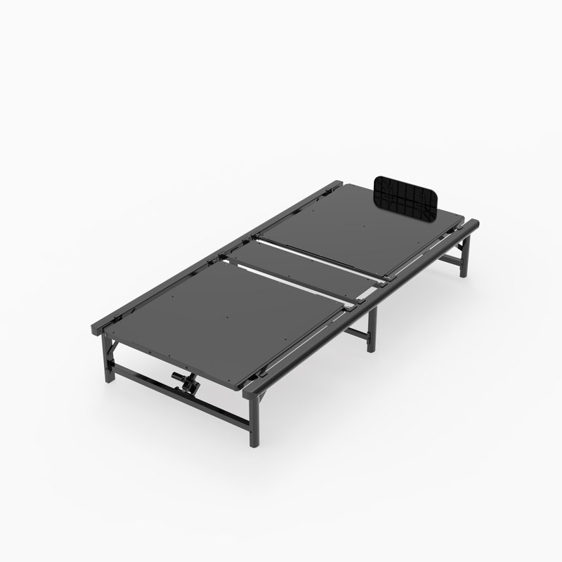 Base de lit réglable avec télécommande Alwyn Home, finition noir mat, inclinaison de la tête et des pieds, cadre réglable électrique, capacité robuste de 400 lb, idéale pour la maison et la chambre à coucher