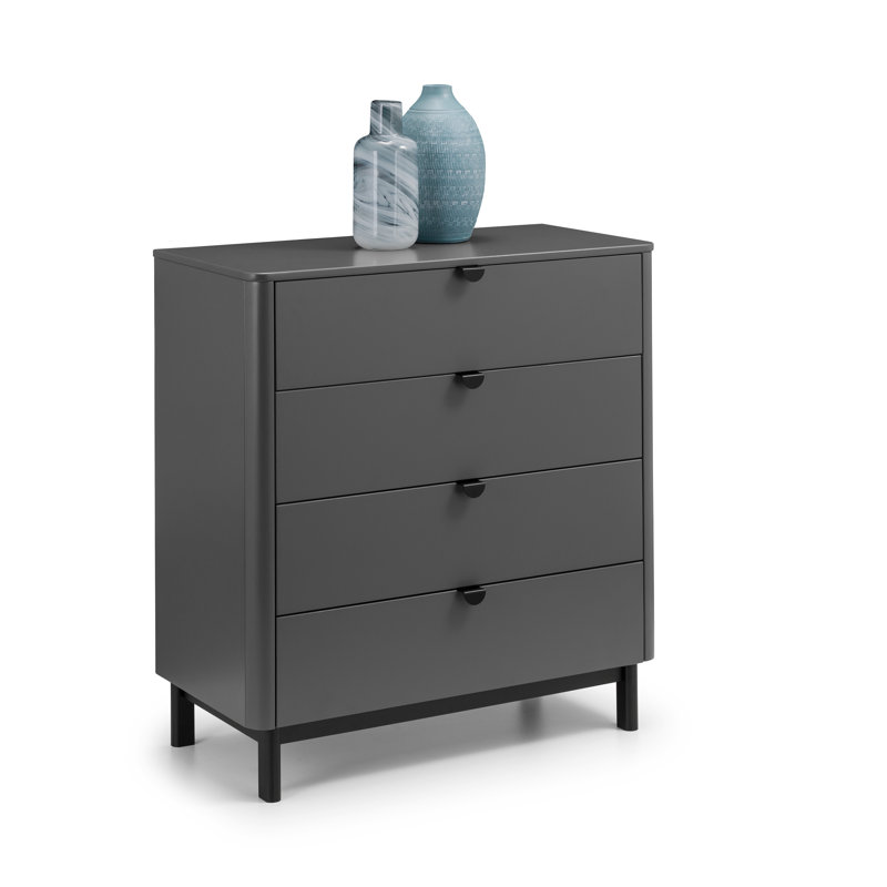 Janine 4 Drawer Chest, Grey