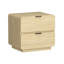 Table de chevet 26 po Chrystie en naturel (2 tiroirs)-1640472975