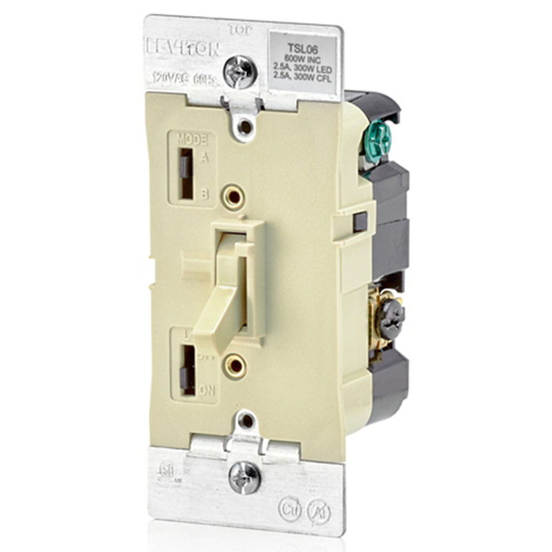 Leviton Ivory 600 Watt Toggle Dimmer Switch 1 Pack