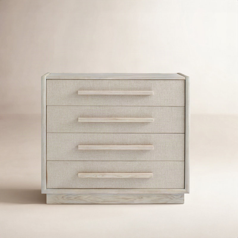 Arista 4 Drawer 44" W Solid Wood Dresser