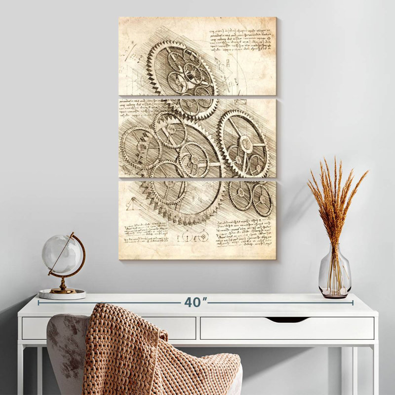 Laelle Cogs And Gears, 32" H x 20" W