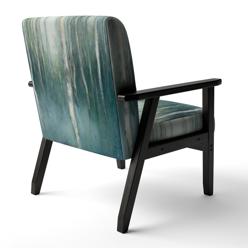 Fauteuil d'appoint rembourré 'Frayer - Green Forest Dream - Traditional