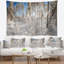 Tapisserie en bois couvert de neige en polyester avec accessoires suspendus inclus-28490407