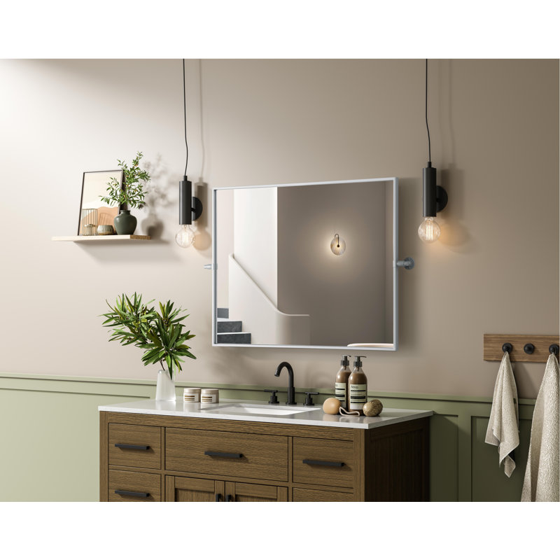 Miroir Amoura, Argent, 36 po x 27 po
