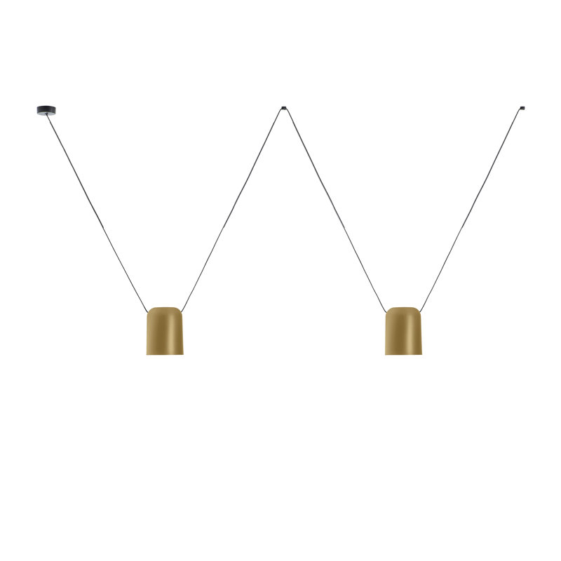 Attic 2 - Light Pendant, Gold, 47.13" H x 78.75" W x 6" D