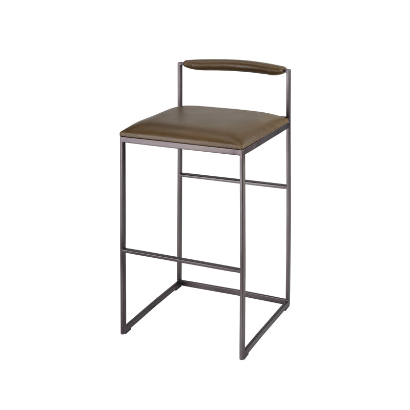 Bradbury Leather Bar Stool, Cream, Truffle