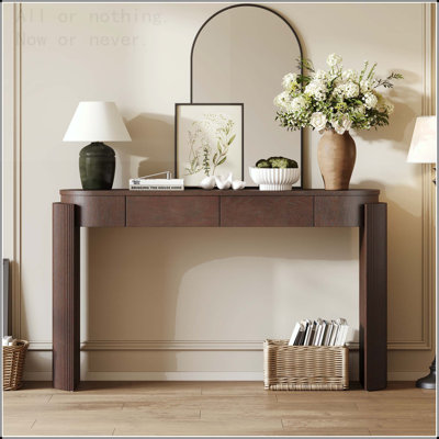 Entryway Table with Fluted Legs