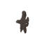 Teak Slice Wall Décor, Md, Dark Gray