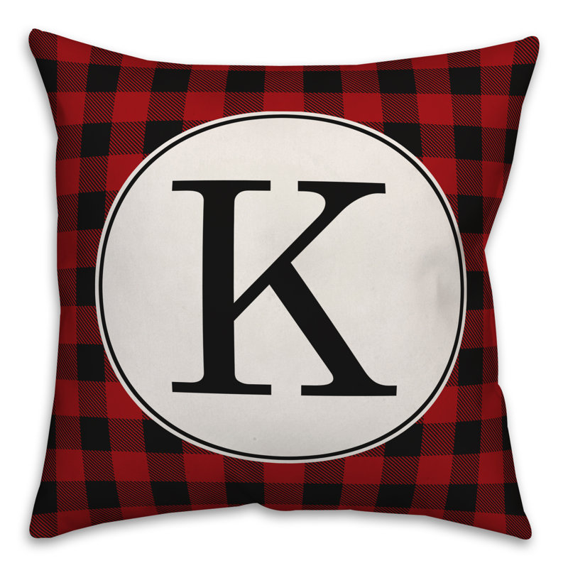 Plaid Throw Pillow, K