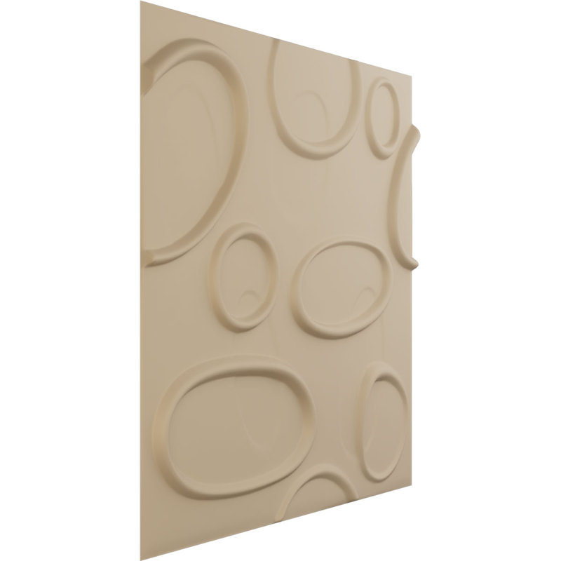 Felix EnduraWall Decorative 3D Wall Panel, UltraCover Satin Smokey Beige