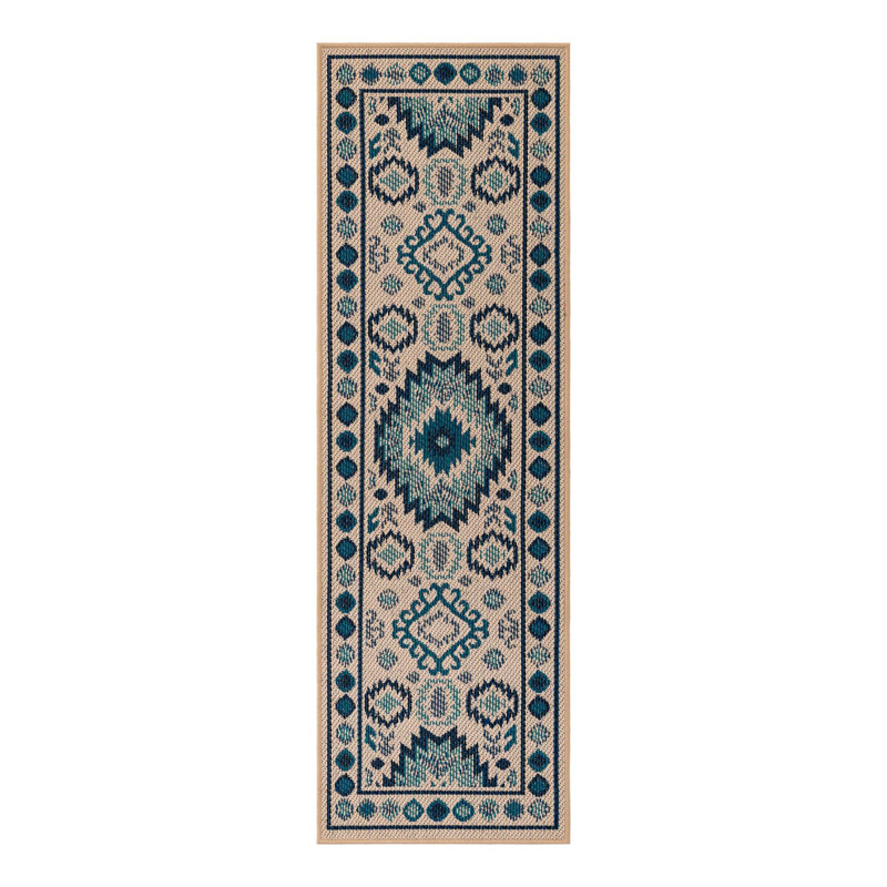 Tapis intérieur / extérieur Marlenia Marlenia, Tapis de couloir 2 pi x 6 pi 1 po