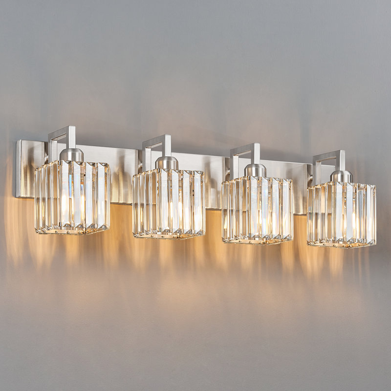 Kyneisha Vanity Light, 4 Lights, Sand Nickel
