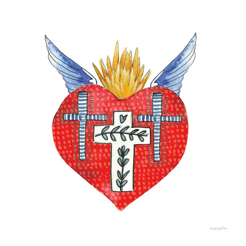 Sacré-Cœur II, H 12 po x l 12 po x P 1,25 po