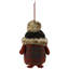 Plush Baby Owl In Plaid Christmas Ornament