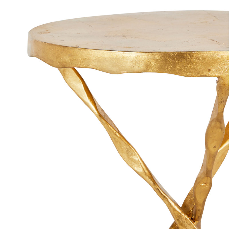 Edgar Cast Iron Pedestal End Table