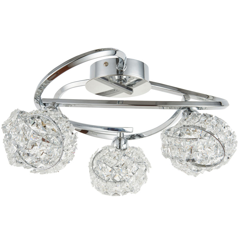 Glass Semi Flush Mount