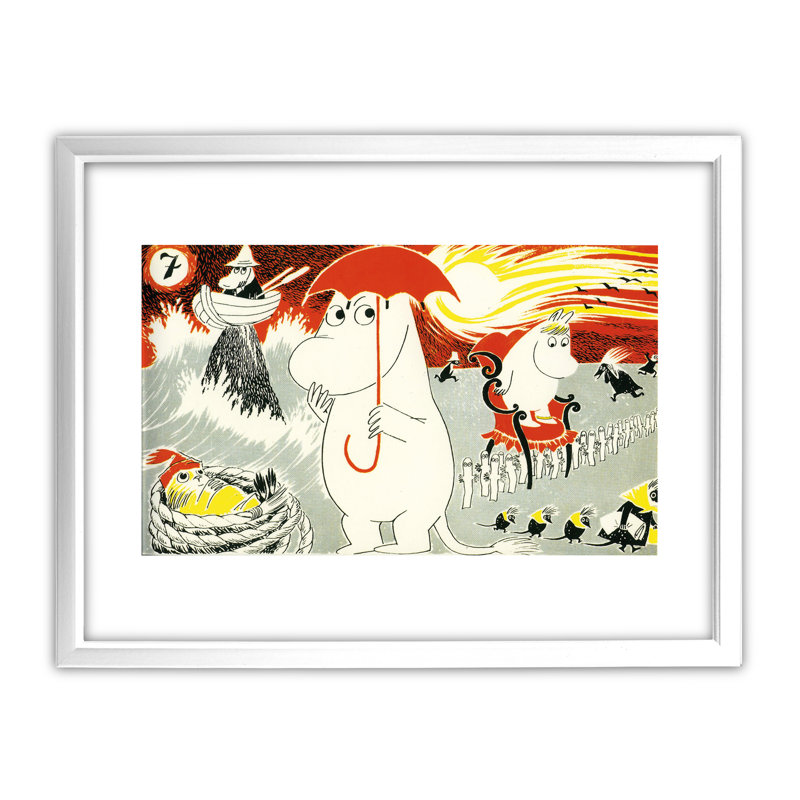 Tove Jansson - Print, 36cm H x 28cm W x 3cm D, White Picture Frame Paper