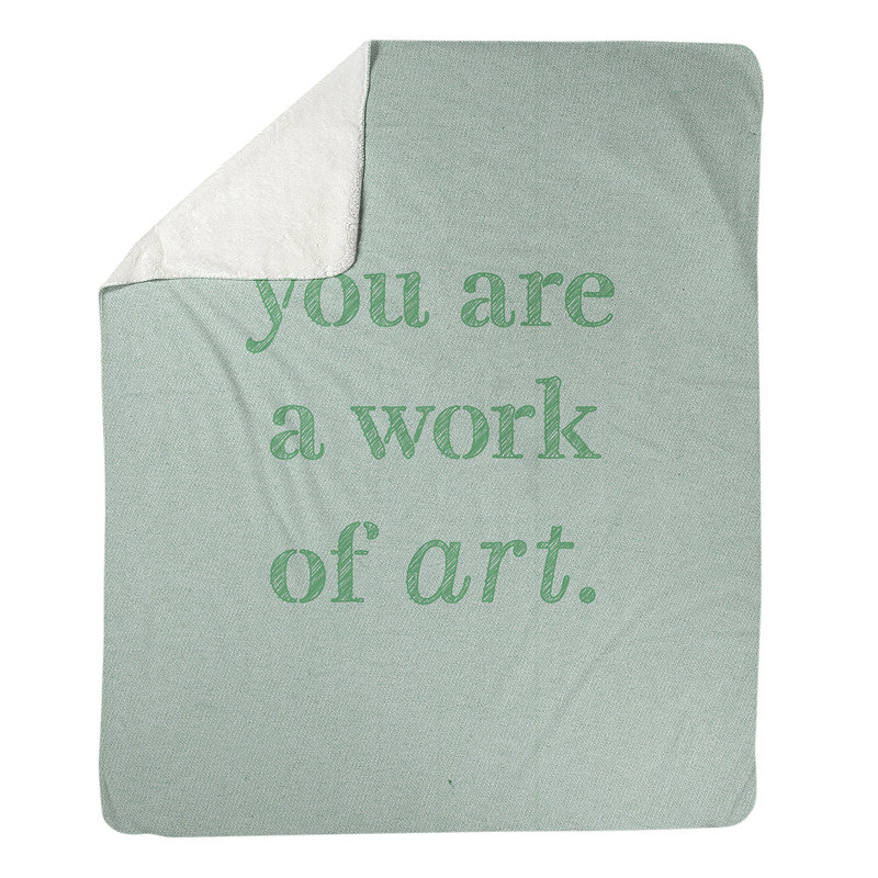 Sewn Throw Blanket, Medium, 30" W x 40" L, Dark Green