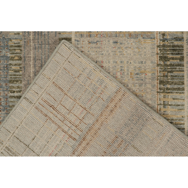 One-of-a-Kind Hand-Knotted Rectangle 9'2" x 11'10" Cotton Area Rug in Ivory/Light Beige
