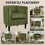 Fauteuil en velours revêtu de tonneau-1367609719