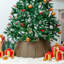 Collier d'arbre de Noël pour les arbres, jupe d'arbre de Noël en osier, collier d'arbre de Noël fabriqué à la main pour les arbres artificiels, jupe d'arbre rustique chaleureux-107098667-107098668