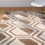 Tapis géométrique ivoire / beige-17264902