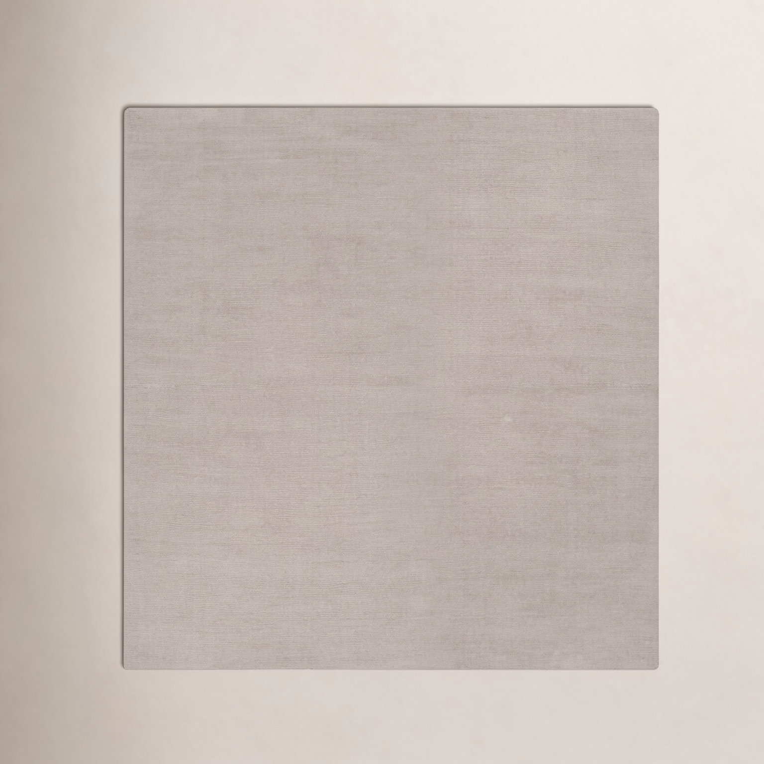 Crowe Doeskin Hand-Woven Wool Rug, Square 8'