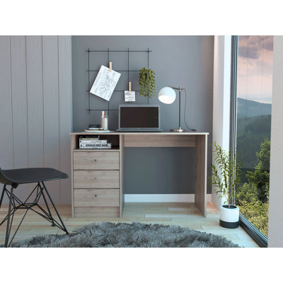 Bureau d'ordinateur 3 tiroirs, une tablette