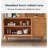 Scandinavian Solid Wood Storage Food Cabinet