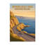 Antrim Coast Road, Northern Ireland - Romantic Coastal Drive Travel Poster. Giclee Print on Wrapped Canvas. Wall Art, Home Decor - Regions & Scenic Areas, Northern Ireland 1 Piece Wrapped Canvas Wall Art-1491795364