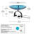 Crackle Glass Birdbath with Over Rail Bracket-64543474-64543478