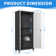 71" H Metal Garage Storage Cabinet with Wheels - Rolling Tool Cabinet with 2 Doors and 4 Adjustable Shelves