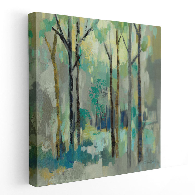 Forêt romantique - reproduction d'art sur toile, H 40 po x l 40 po