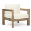 Chaise d'extérieur avec coussins Kesia