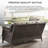 Schutt 7 - Person Outdoor Wicker/Rattan Seating Group with Fire pit and Cushions-1310815949-1305479300
