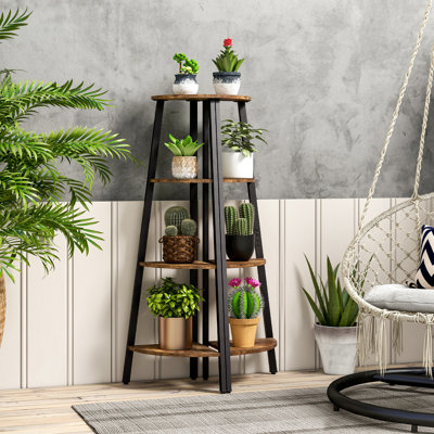 Alaaddin 49.5" H x 14" W Corner Bookcase by 17 Stories