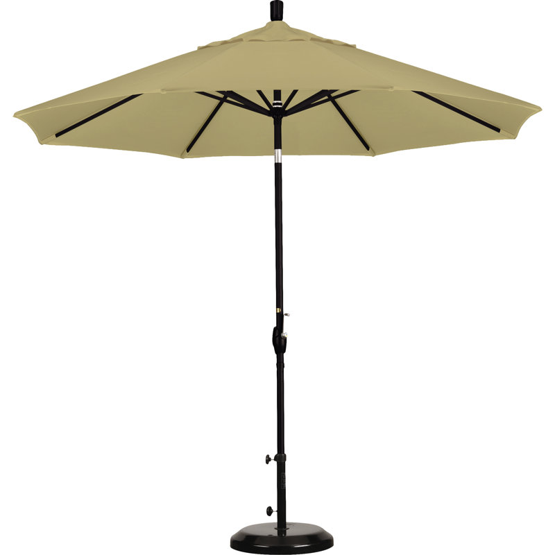Parasol de marché 9 pi Iuka, Toile Sunbrella® beige chiné, 225