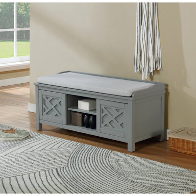 Coventry 45” Linen Upholstered Storage Bench