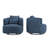 32.3" W Upholstered Swivel Barrel Chair-72786354