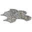 Reef 5" Fishscale Polished Pearl Terrazzo Mosaic Tile-1949680263