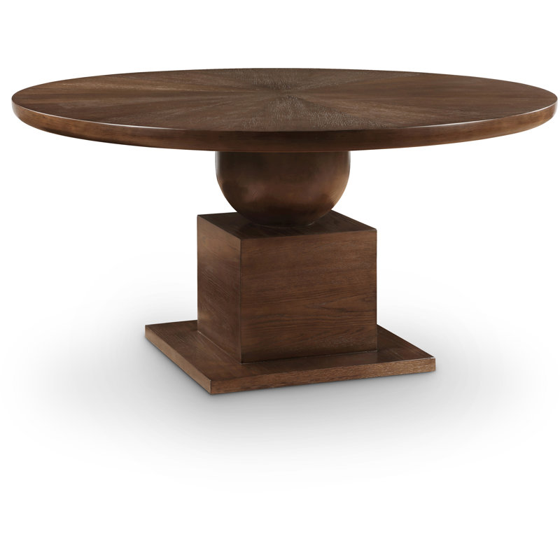Table de conférence ronde Rishal, Brun