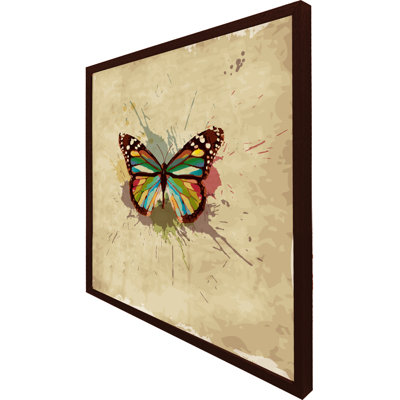 Townsey Butterfly & Paint Splats - Single Picture Frame Print